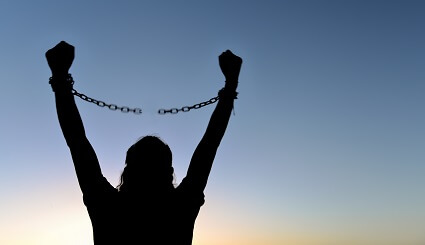 A patient breaking free from anxiety after counselling, treatment and help from our clinical psychologist